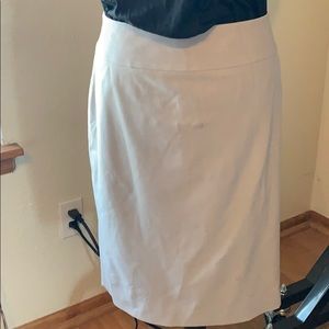 Gray, lined pencil skirt